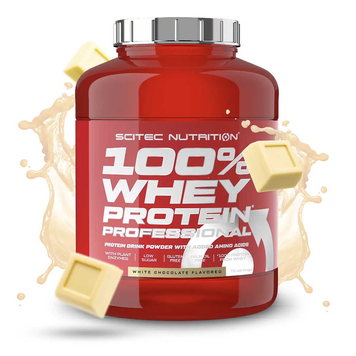 SCITEC NUTRITION 100% Whey Protein Professional 2,35 kg – Proteína de Suero de Alta Calidad – Desarrollo Muscular y Recuperación
