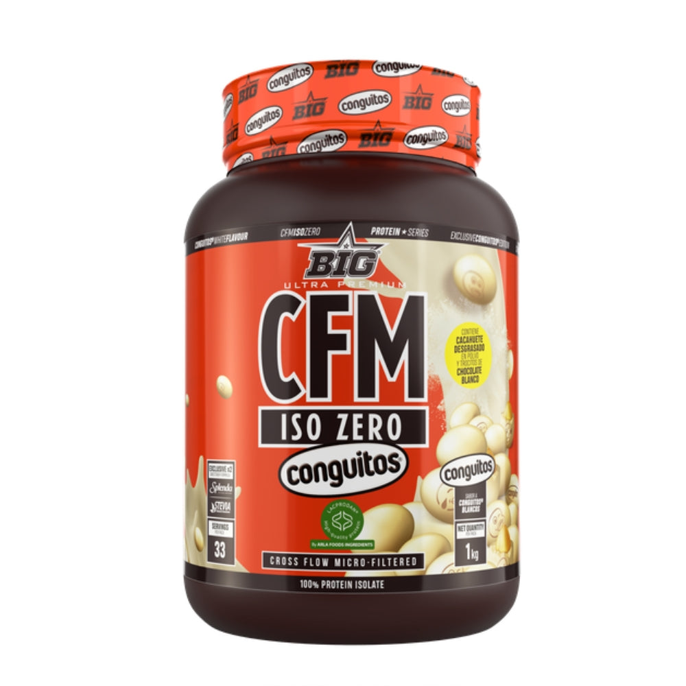 BIG Proteína CFM ISO ZERO sabor CONGUITOS - Proteína 100% aislada de calidad superior 1kg