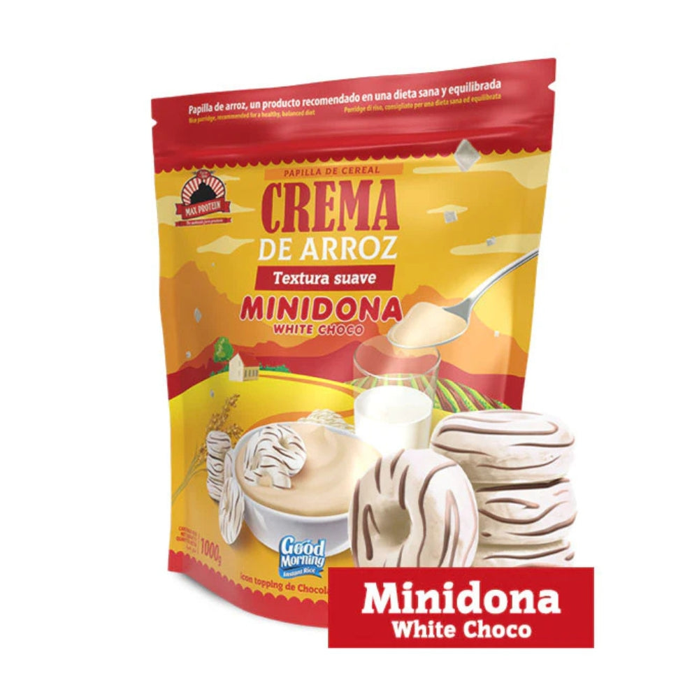 Max Protein Crema de Arroz 1kg | Deliciosa y nutritiva en sabores Lacasitos, Conguitos y Minidona
