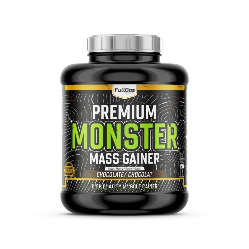 FULLGAS Monster Premium Gainer 3kg | Ganador de masa muscular de alta calidad