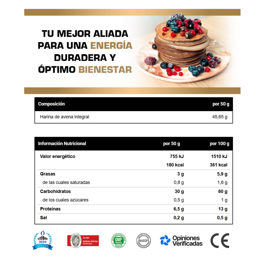 VITOBEST Harina de Avena 1kg | Energía saludable con deliciosos sabores