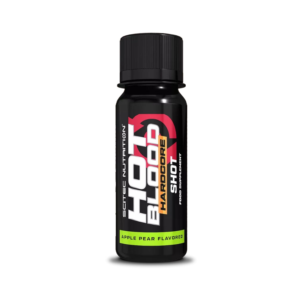 SCITEC NUTRITION Hot Blood Hardcore Shot Preentreno| Potencia tu entrenamiento con energía extrema