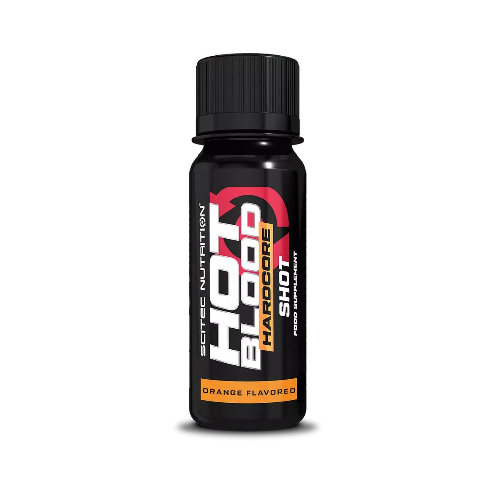 SCITEC NUTRITION Hot Blood Hardcore Shot Preentreno| Potencia tu entrenamiento con energía extrema