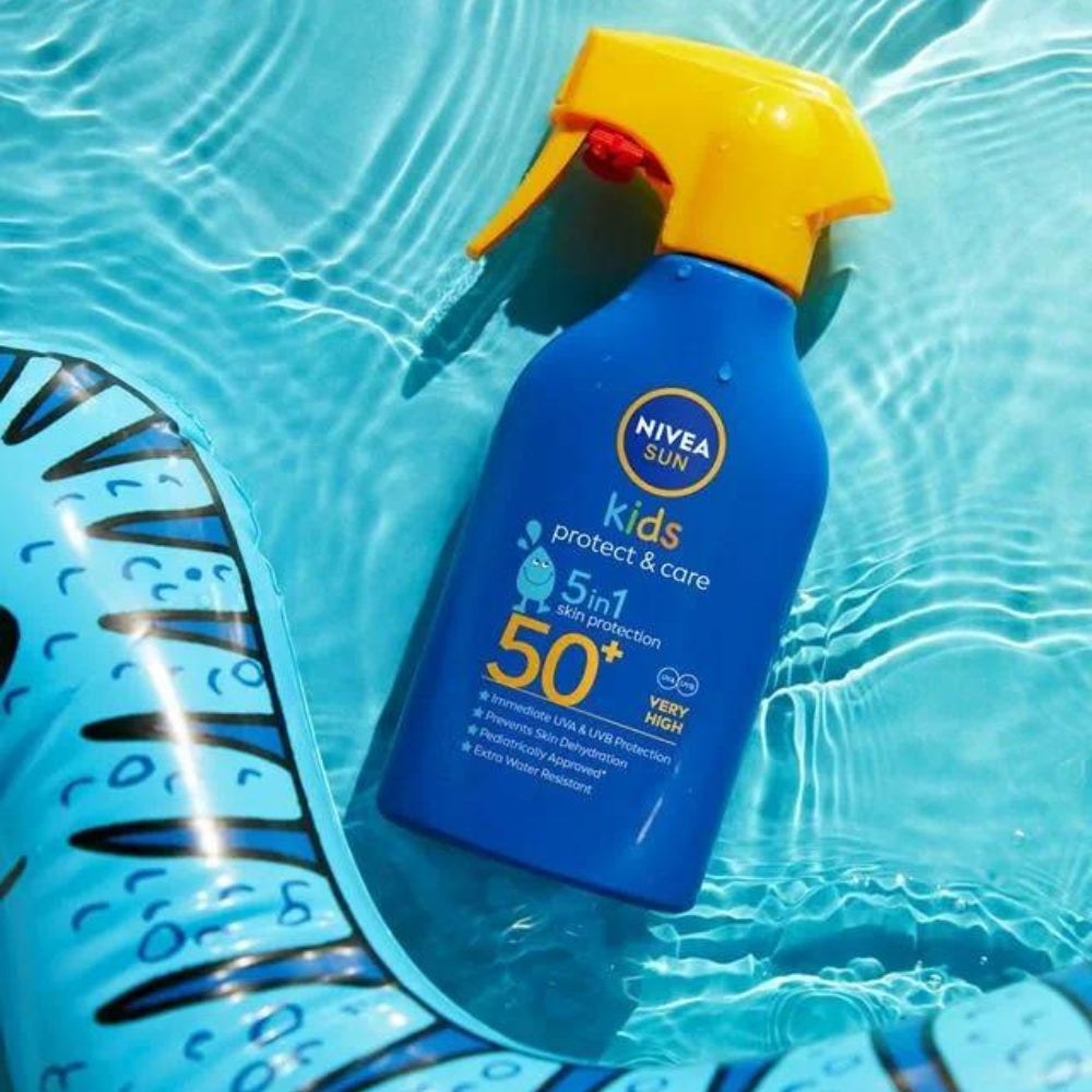 NIVEA SUN Kids Protege & Cuida Spray 5 en 1 - Protección de la piel SPF50+ 270ml