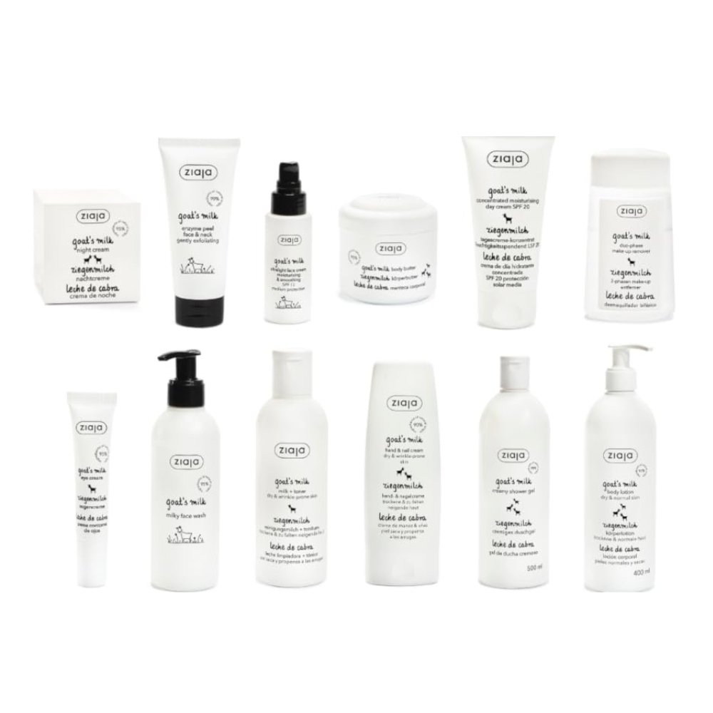 ZIAJA Leche de Cabra - Crema Facial Ultralight Hidratante y Suavizante SPF 15