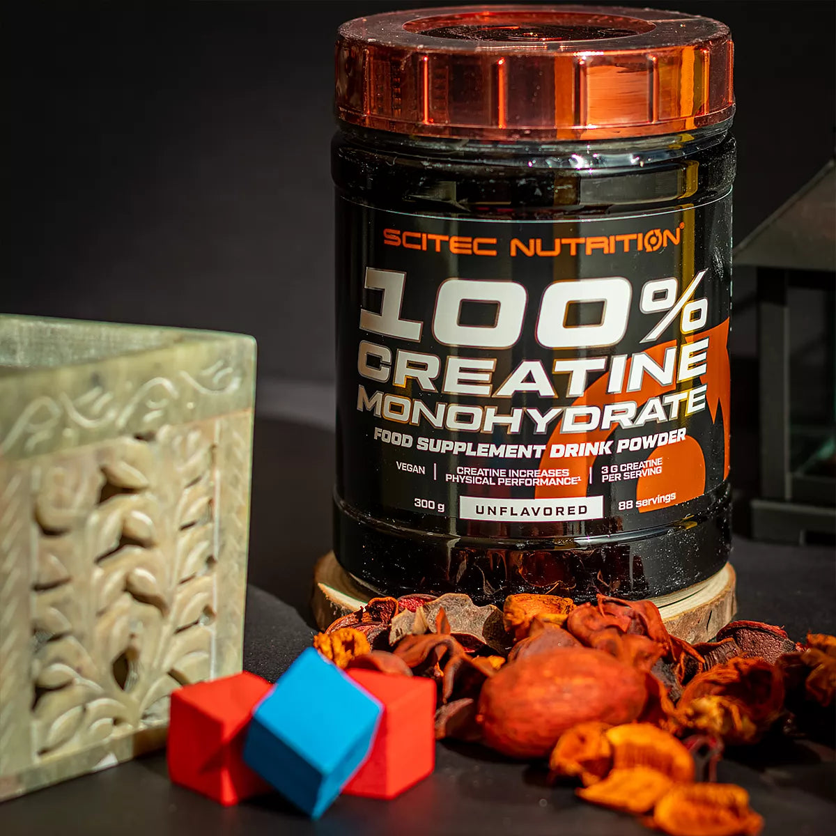 SCITEC NUTRITION 100% Creatine Monohydrate 300g – Creatina Vegana para Aumentar el Rendimiento y la Fuerza – Neutra