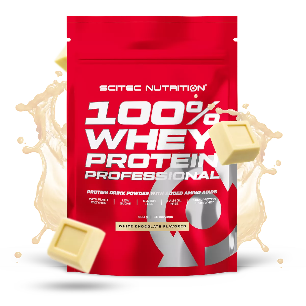 SCITEC NUTRITION 100% Whey Protein Professional 500g – Proteína de Suero Premium para Construcción Muscular – Sabor Delicioso – Fácil Mezcla