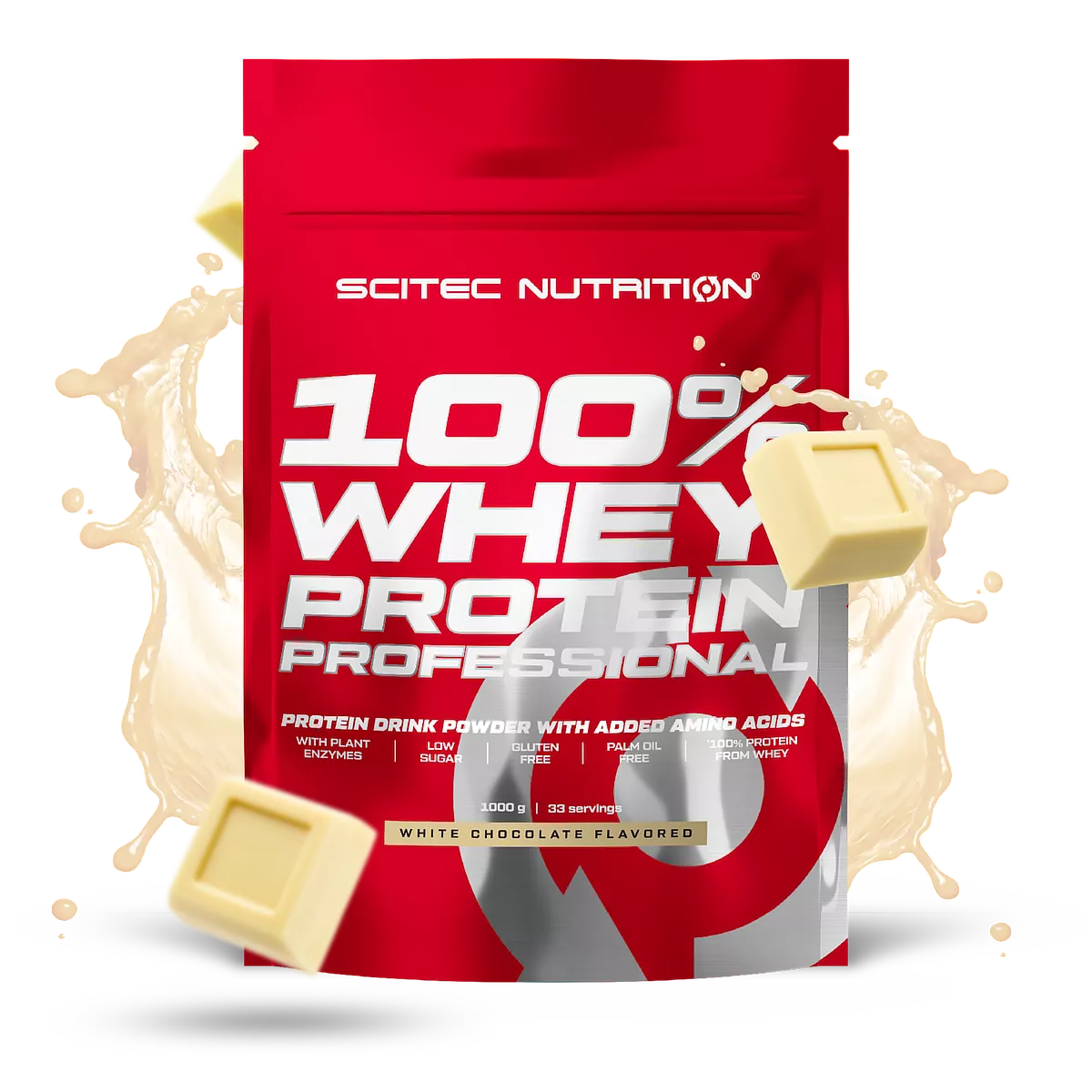 SCITEC NUTRITION 100% Whey Protein Professional 1kg – Proteína de Suero de Alta Calidad – Desarrollo, Recuperación y Aumento de masa Muscular