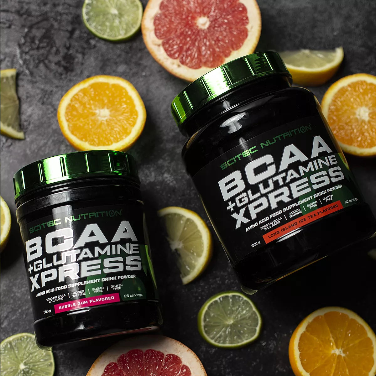 SCITEC NUTRITION BCAA + Glutamine Xpress – Recuperación Muscular y Anticatabólico – 600g – Aminoácidos Esenciales