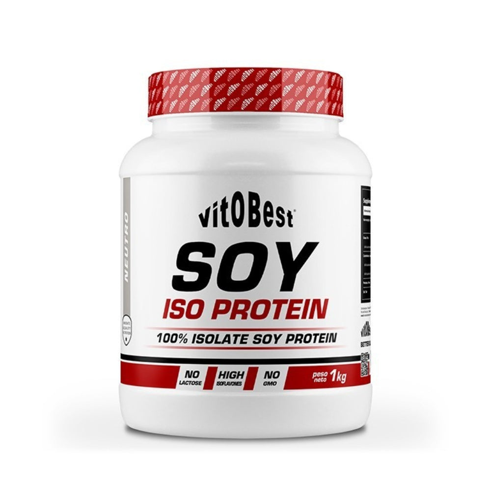 VITOBEST 1kg Soy Iso Protein | Aislado de proteína de soja de alta calidad para una nutrición vegetal superior