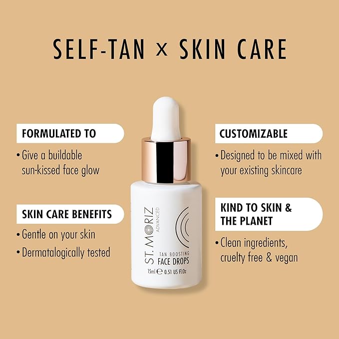 ST MORIZ Serum Facial Bronceador - Bronceado facial natural y radiante