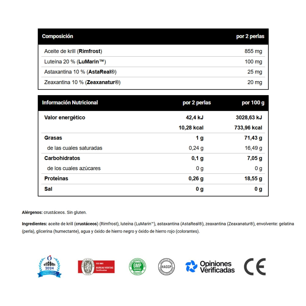 VITOBEST Super Krill 60 perlas | Potente antioxidante natural para tu bienestar integral