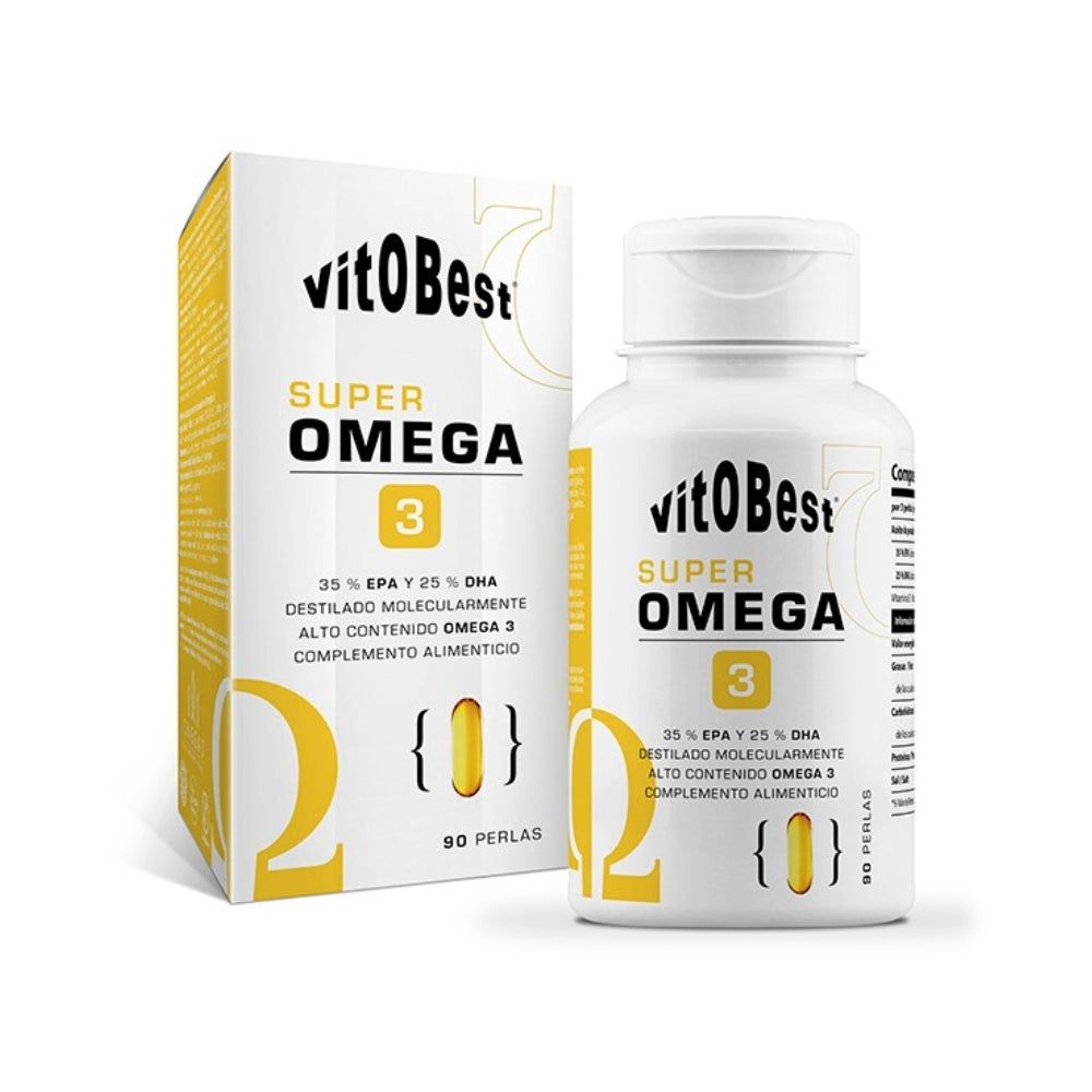 VITOBEST Super Omega 3 – Ácidos grasos esenciales de alta pureza - 90 cápsulas