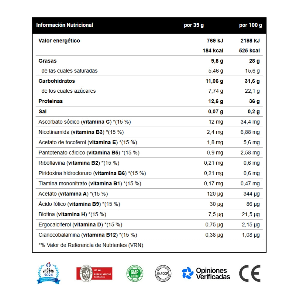 VITOBEST Whey Protein Bar | Barritas proteicas deliciosas y nutritivas