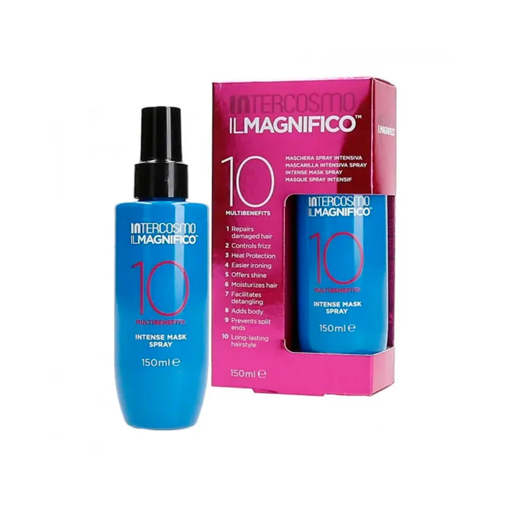 INTERCOSMO Il Magnifico 10 – Mascarilla en Spray Sin Aclarado 150 ml para Todo Tipo de Cabello