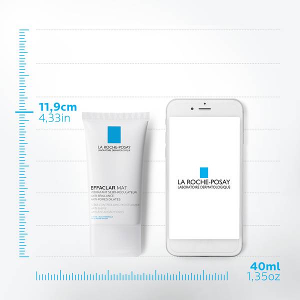 LA ROCHE-POSAY Effaclar Mat 40ml – Crema Hidratante Matificante para Piel Grasa con Poros Dilatados