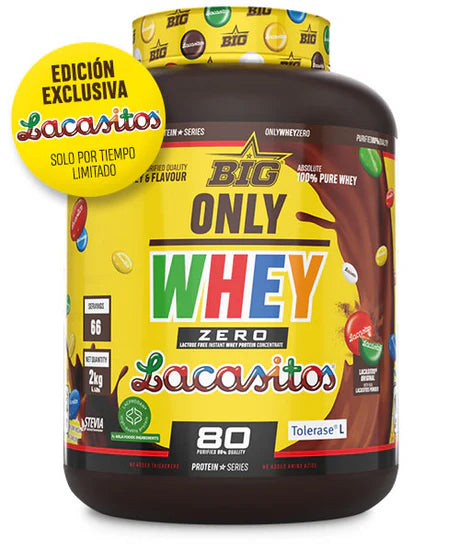 BIG Proteína Only WHEY ZERO LACASITOS sabor original - Proteína de alta calidad