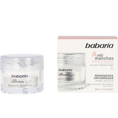 BABARIA Crema Facial Anti Manchas Reparadora Antiarrugas - Crema intensiva 50ML