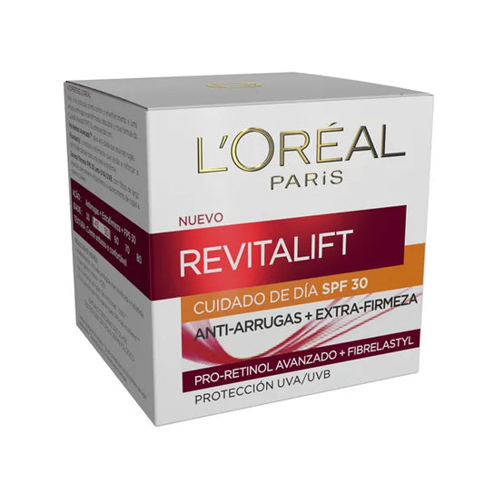 L'OREAL PARIS Revitalift Crema de Dia SPF30 | Crema Hidratante de día con SPF 30 50ML