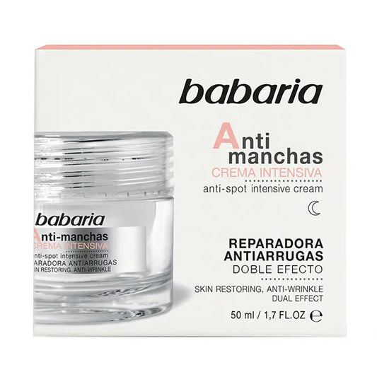 BABARIA Crema Facial Anti Manchas Reparadora Antiarrugas - Crema intensiva 50ML