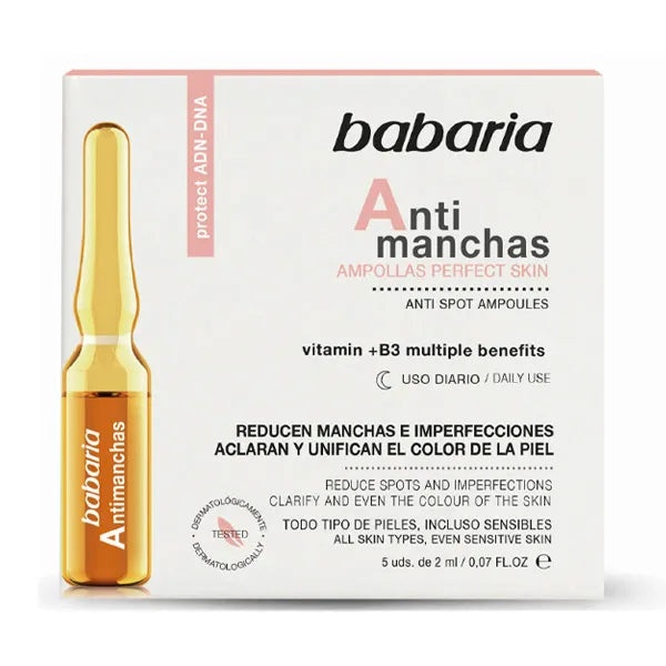 BABARIA Ampollas Anti-Manchas| Ampollas reductoras de manchas e imperfecciones 5UD