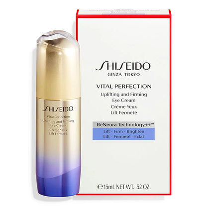 SHISEIDO Vital Perfection Uplifting & Firming Eye Cream - Crema reafirmante para contorno de ojos antiarrugas 15ml