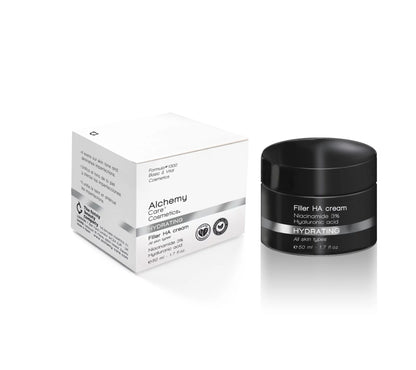 ALCHEMY CARE COSMETICS Filler HA - Crema Hidratante con Ácido Hialurónico y Niacinamida - 50 ml