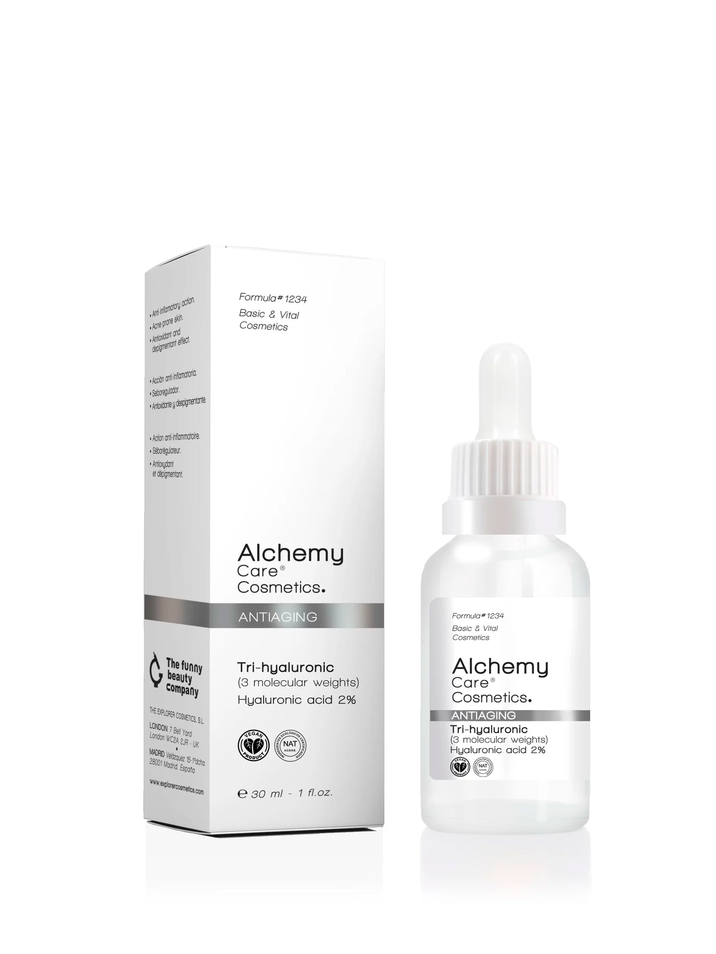 ALCHEMY CARE Tri-Hyaluronic 3% - Serum Antiedad - 30ml