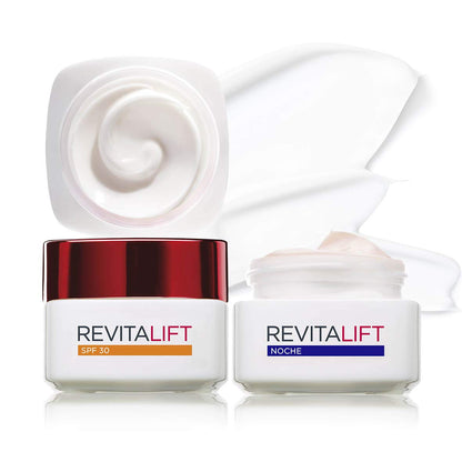 L'OREAL PARÍS Revitalift Crema de Noche - Hidratante Anti Arrugas + Extra de Firmeza 50ML