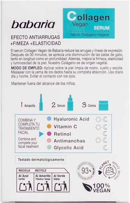 BABARIA Serum Facial Colágeno | Serum facial reafirmante 30ML