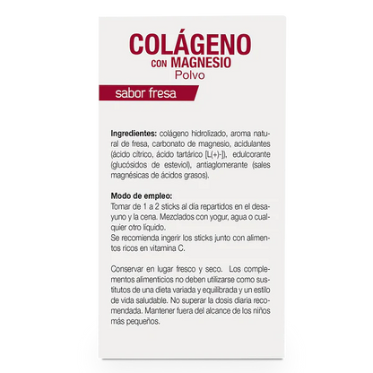 ANA MARÍA LAJUSTICIA Colágeno con magnesio. Sabor fresa (20 sobres)