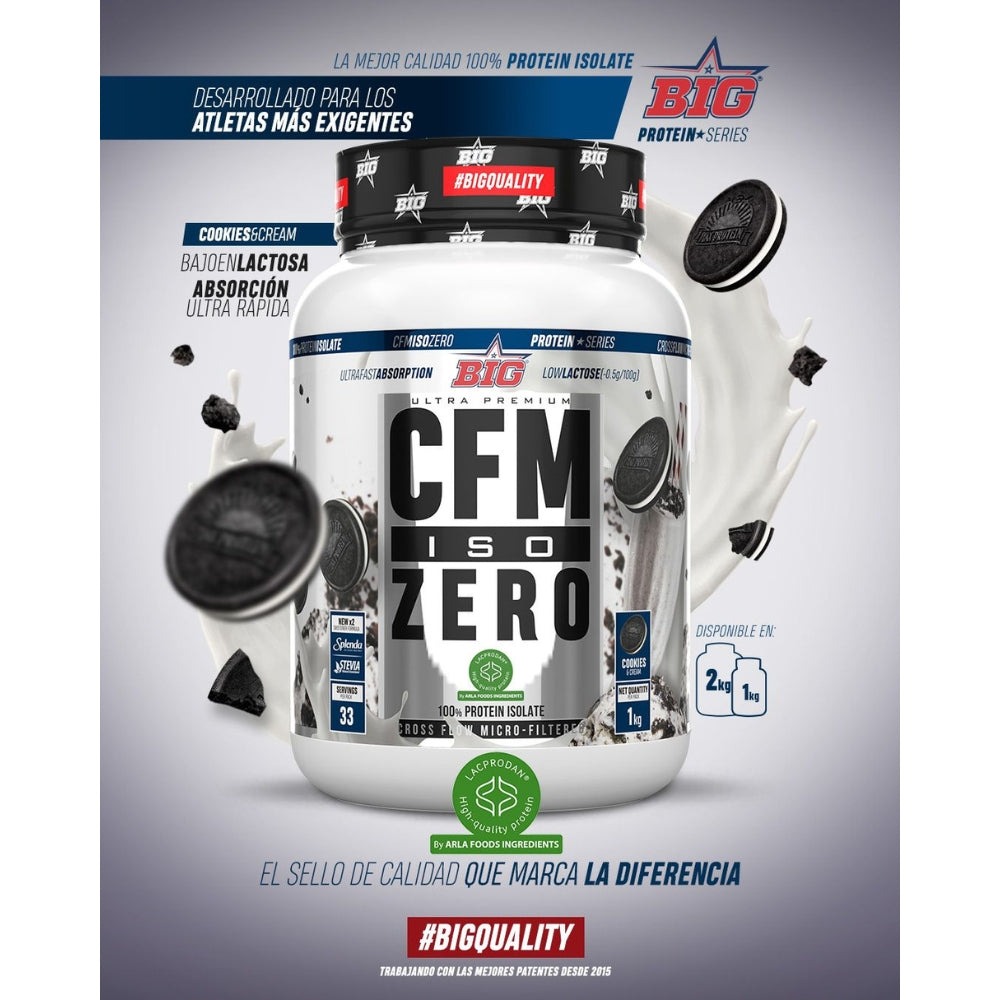 BIG Proteína CFM ISO ZERO - Proteína 100% aislada 1kg