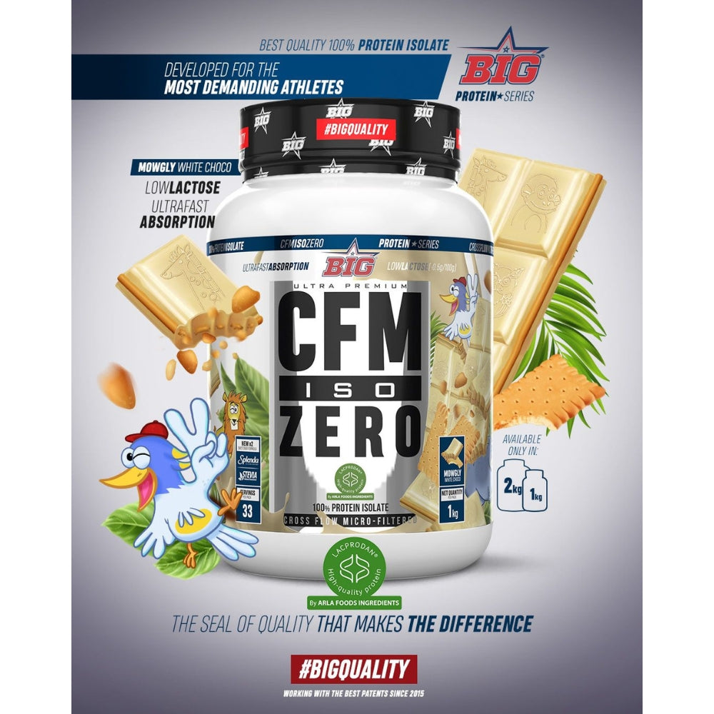 BIG Proteína CFM ISO ZERO - Proteína 100% aislada 1kg