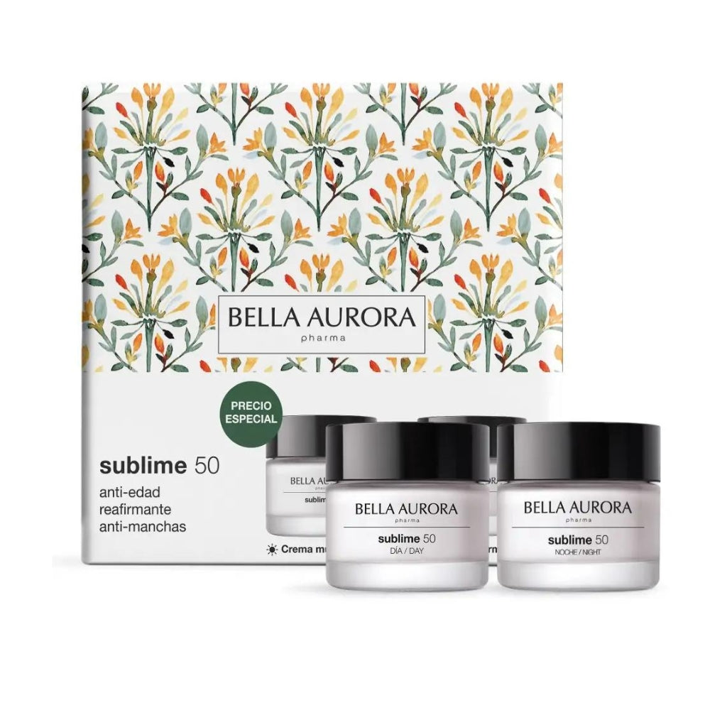 BELLA AURORA Pack Sublime 50 - Crema Multi-acción Día 50 ml + Crema Reafirmante Noche 50 ml.