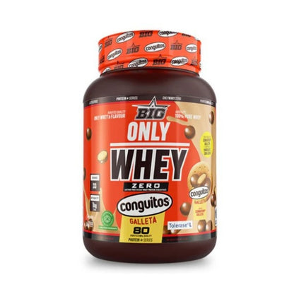 BIG Proteína ONLY WHEY ZERO sabor CONGUITOS con GALLETA - Proteína de alta calidad certificada 1kg
