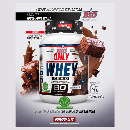 BIG Proteína ONLY WHEY ZERO - Proteína de alta calidad certificada 1 - 2 kg