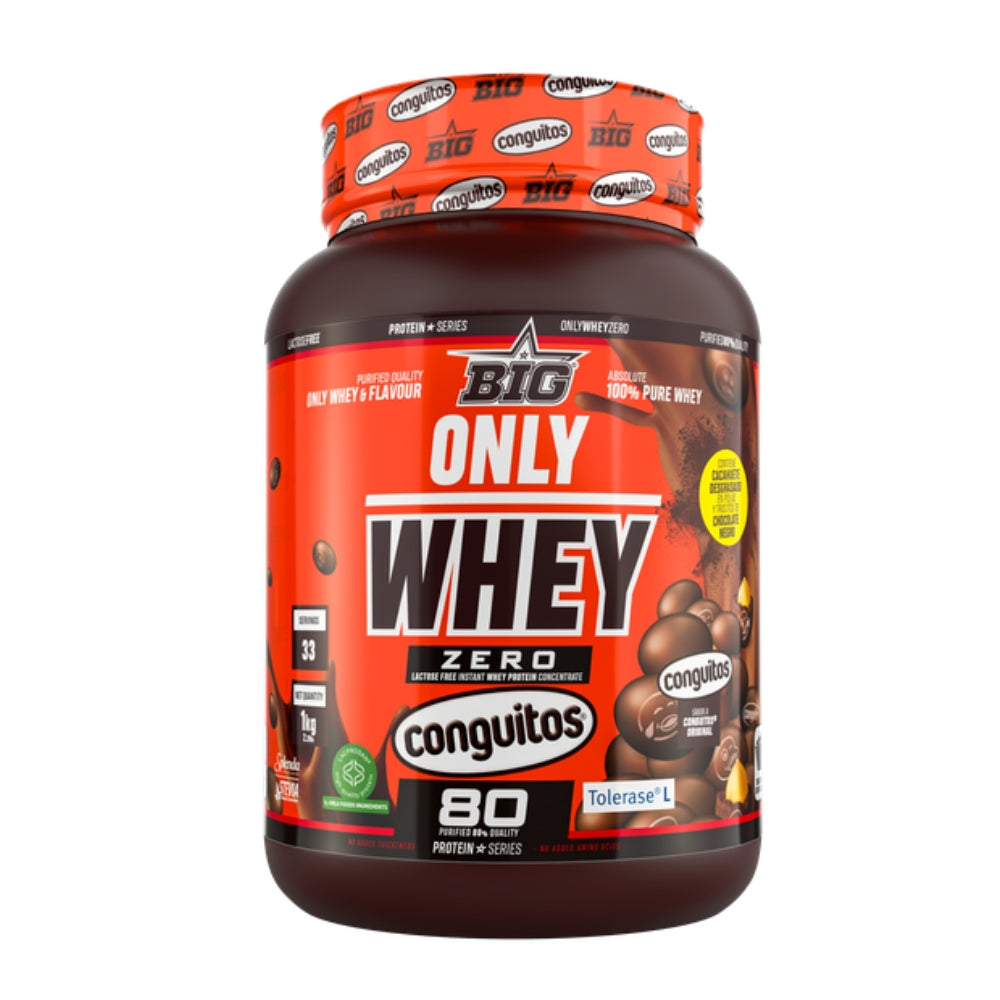 BIG Proteína ONLY WHEY ZERO sabor CONGUITOS - Proteína de alta calidad certificada 1-2kg