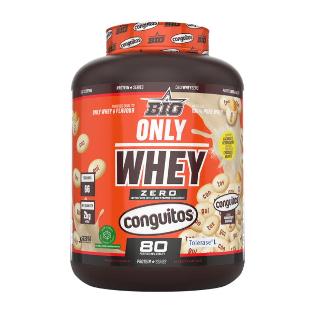 BIG Proteína ONLY WHEY ZERO sabor CONGUITOS - Proteína de alta calidad certificada 1-2kg