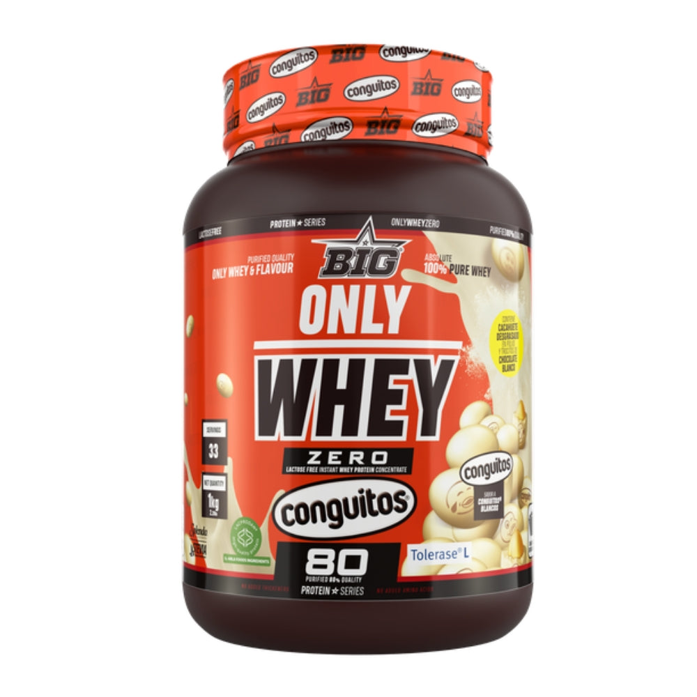 BIG Proteína ONLY WHEY ZERO sabor CONGUITOS - Proteína de alta calidad certificada 1-2kg