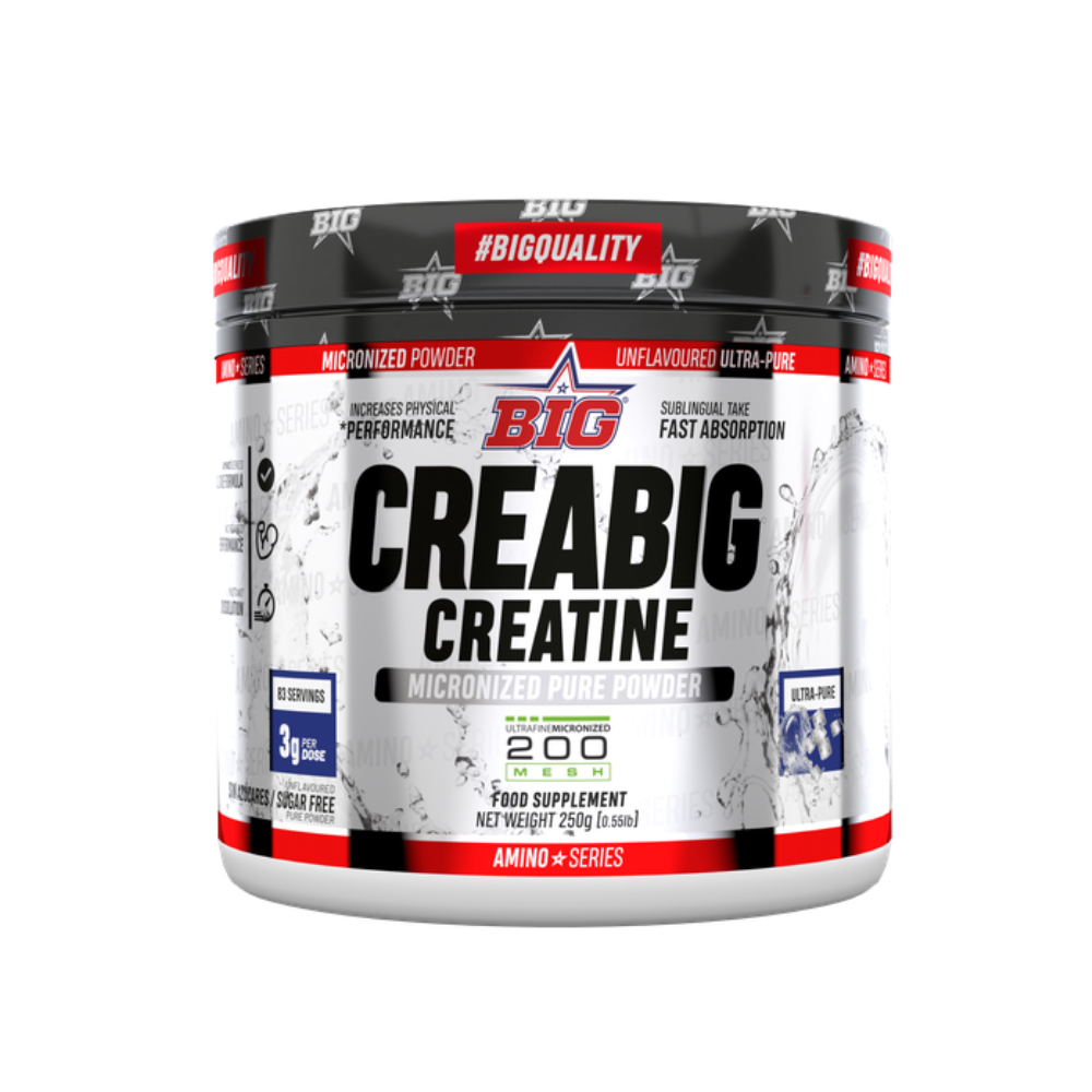 BIG Creatina Creapure Monohidrato de alta biodisponibilidad 250g