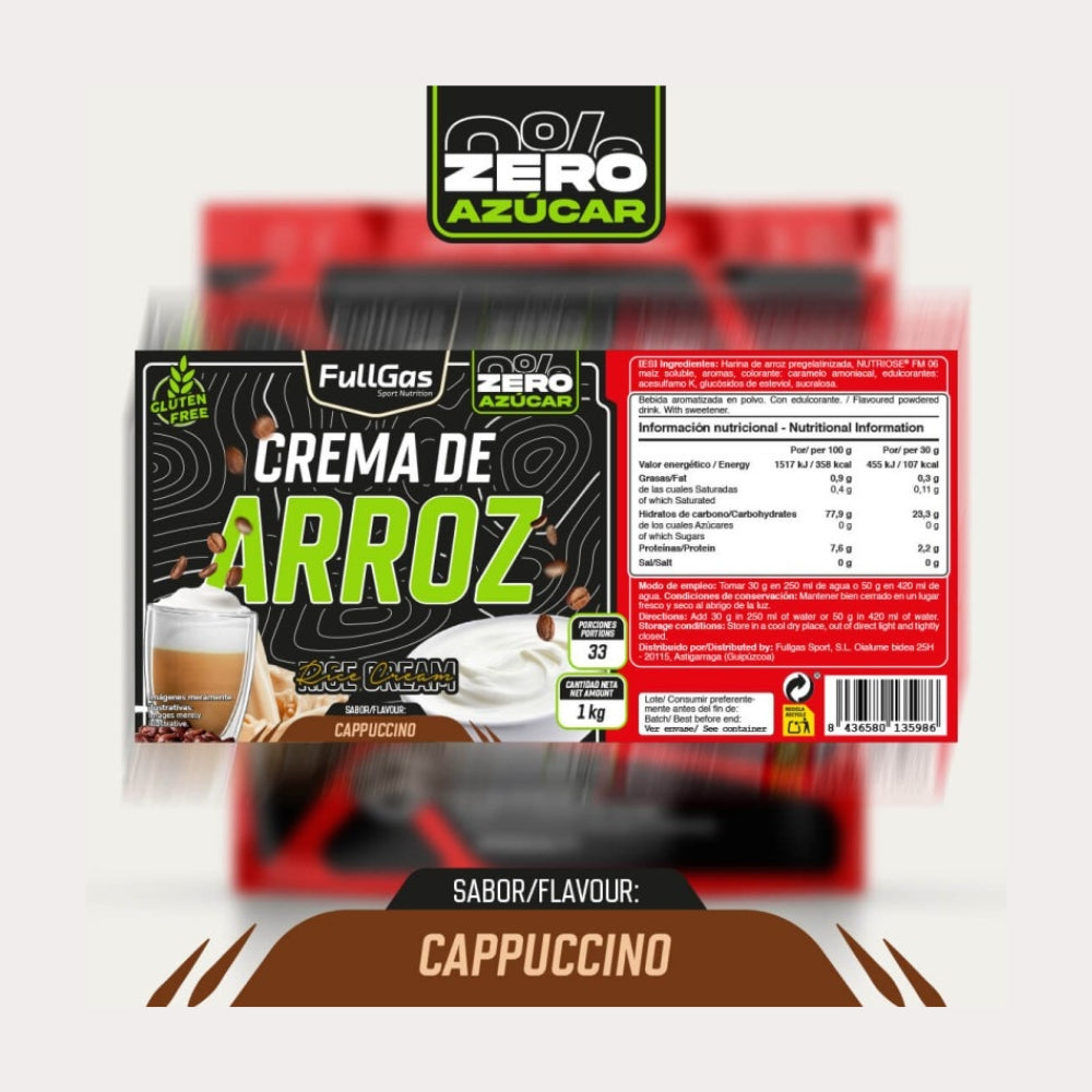 PROENUTRITION Crema de Arroz ZERO 1kg | Fuente de energía limpia y digestiva