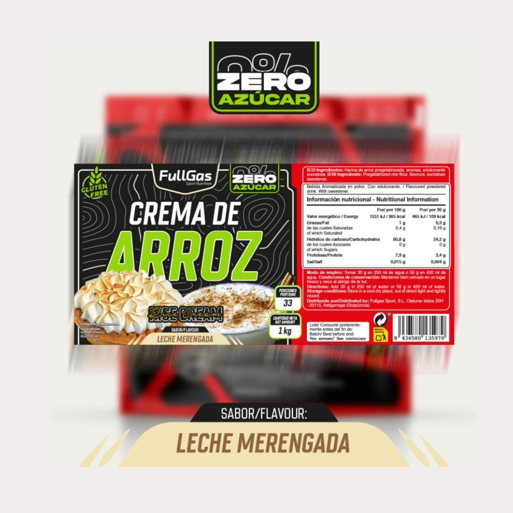 PROENUTRITION Crema de Arroz ZERO 1kg | Fuente de energía limpia y digestiva