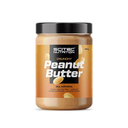 SCITEC NUTRITION Crema de Cacahuete Crunchy 400gr | Disfruta del sabor natural y crujiente