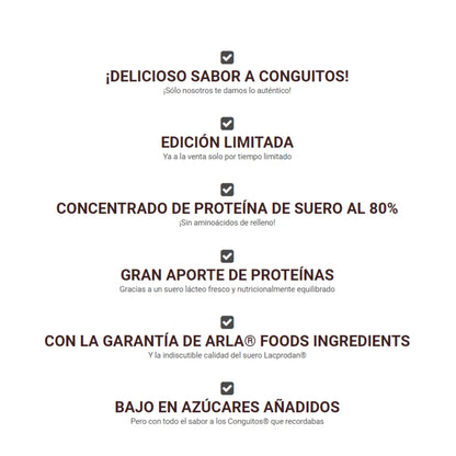 BIG Proteína ONLY WHEY ZERO sabor CONGUITOS - Proteína de alta calidad certificada 1-2kg