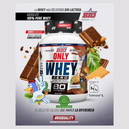 BIG Proteína ONLY WHEY ZERO - Proteína de alta calidad certificada 1 - 2 kg