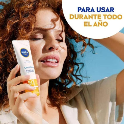 NIVEA SUN Protección Facial Sensitive Spf 50 | 50ML Protección solar facial