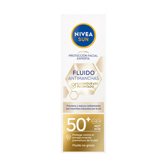 NIVEA SUN Protección Facial UV Fluido Antimanchas Luminous630 FP50+