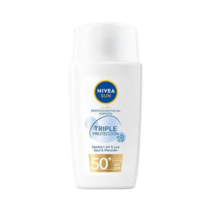 NIVEA SUN Protección Facial - Triple Protección SPF50+ Con ácido hialurónico