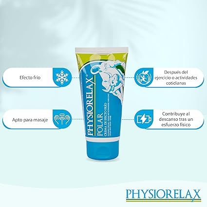 PHYSIORELAX POLAR- Crema Efecto Frío, con sensación Refrescante y Relajante 75ml