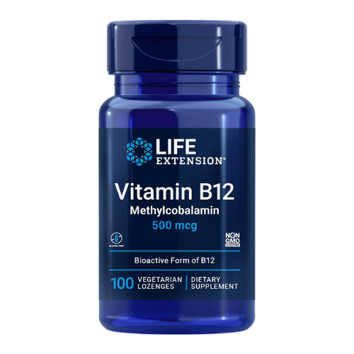 LIFE EXTENSION Vitamina B12 para estimular el rendimiento cardíaco y la salud cerebral